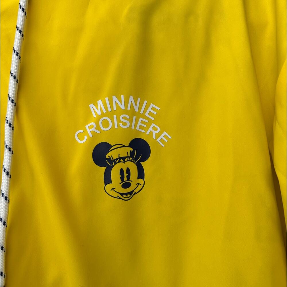 Disney Paris Minnie Mouse Yellow Rain Jacket Women XL - Picture 5 of 16